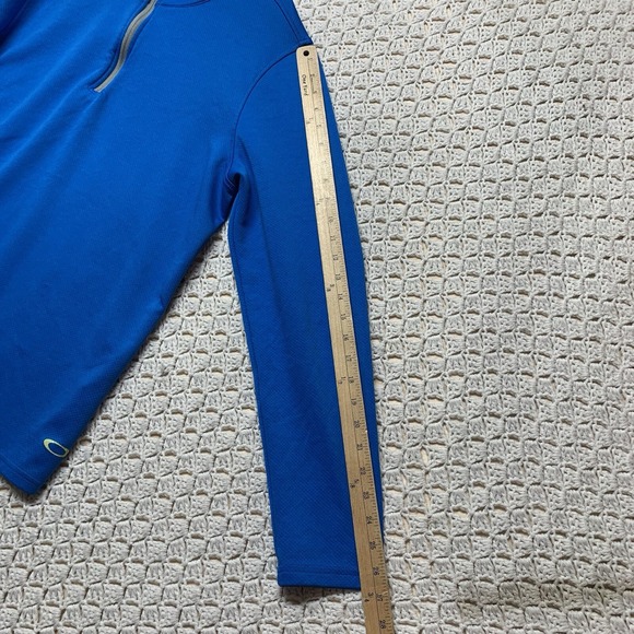 Oakley Golf Pullover Jacket Sweater Mens Size Large 1/4 Zip Blue‎ Lightweight - Picture 6 of 10